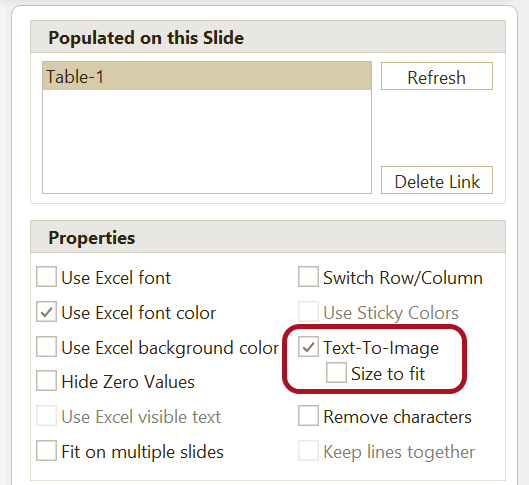 Set Text-To-Image in Populated Pane